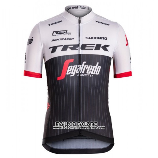 2016 Maillot Ciclismo Trek Segafredo Noir et Blanc Manches Courtes et Cuissard